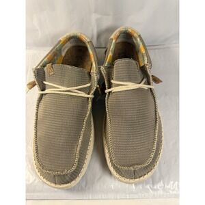 Hey Dude Shoes Mens Size 12 Wally Eco Sox Desert Brown Slip On Casual Sneaker